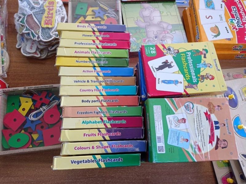 Government Primary School for Children with Special Needs, Lower Lerie, Kohima acquired 30 Teaching Learning Materials and equipments on May 10. (Morung Photo)